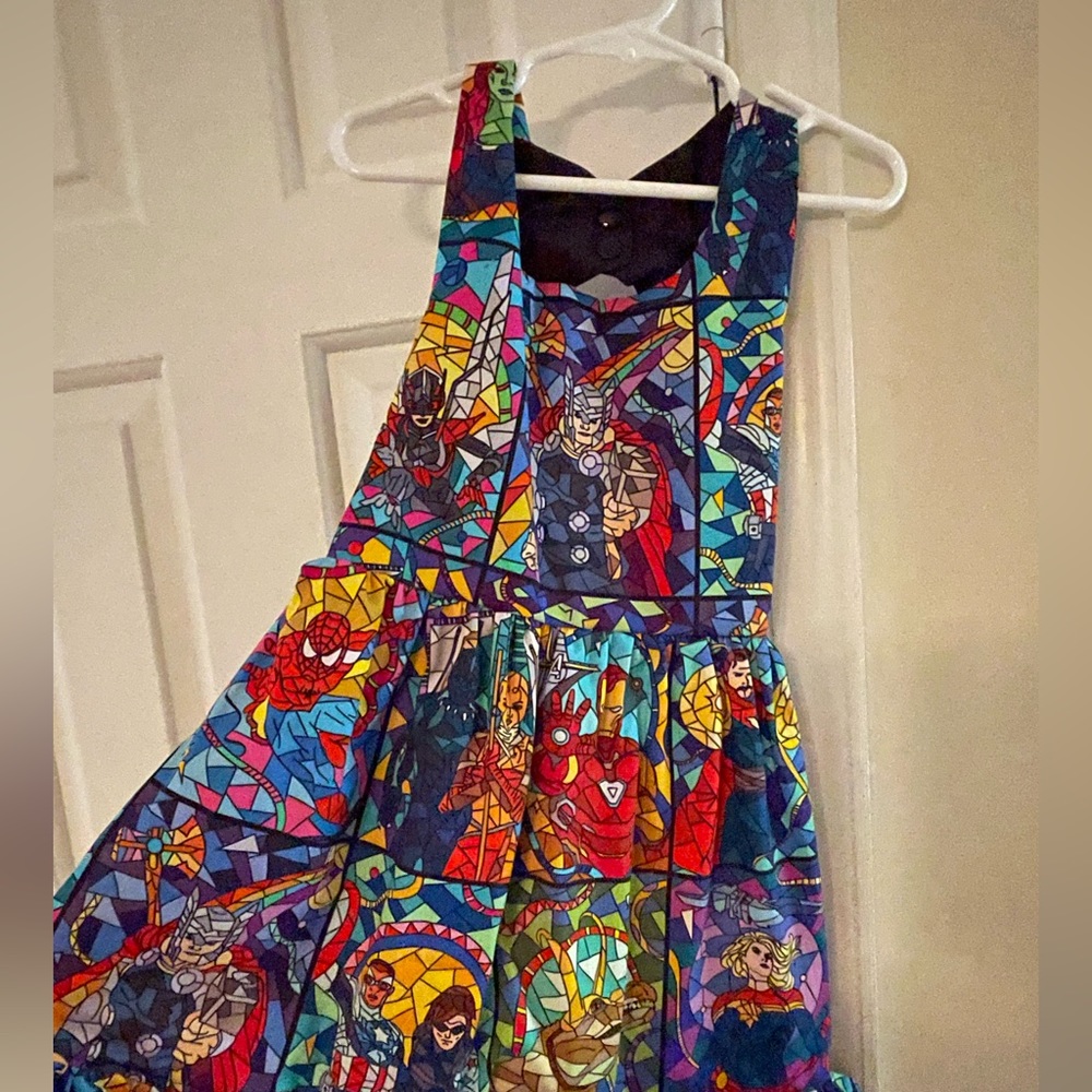 Brand New Never Worn Wild Rich Kids Marvel Tank button dress size 6